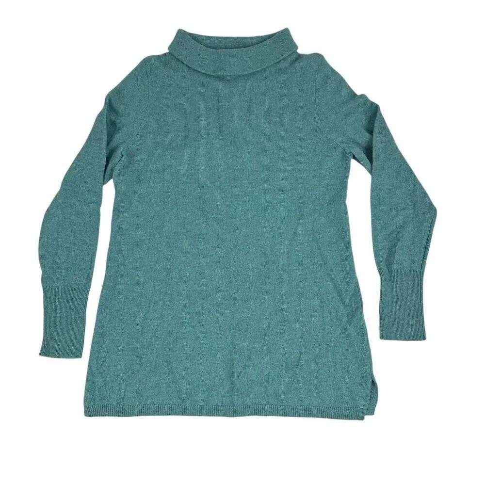 Talbots Sabrina Pure Cashmere Green Sweater size Small
